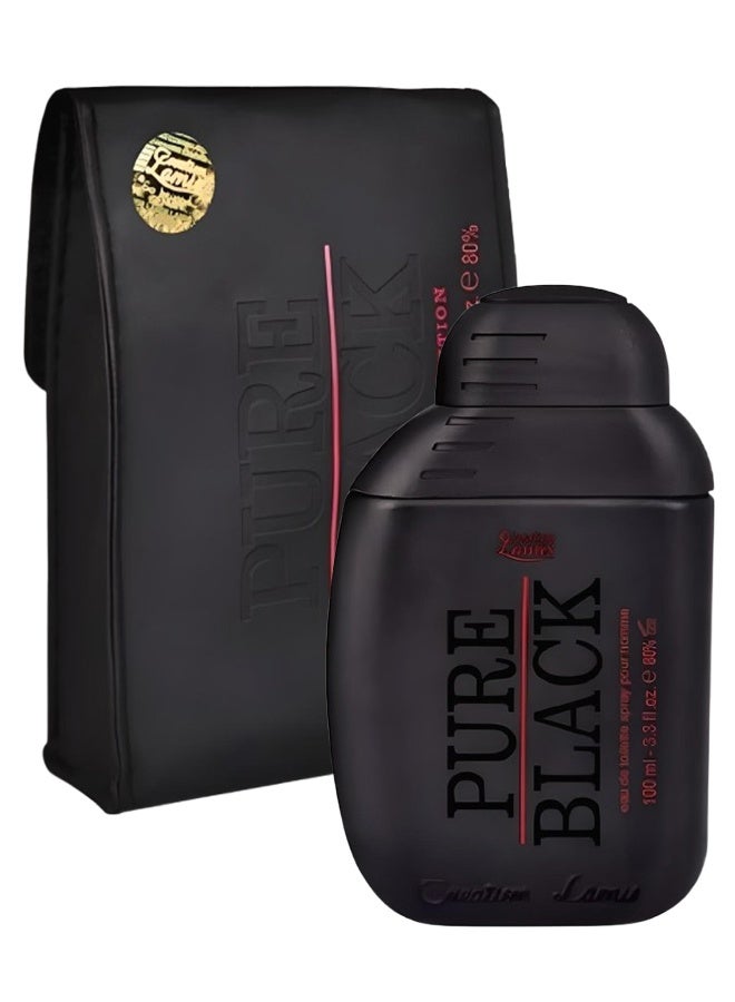 Creation Lamis 2 Pieces Pure Black Perfume For Men 100ml EDT - Image 2