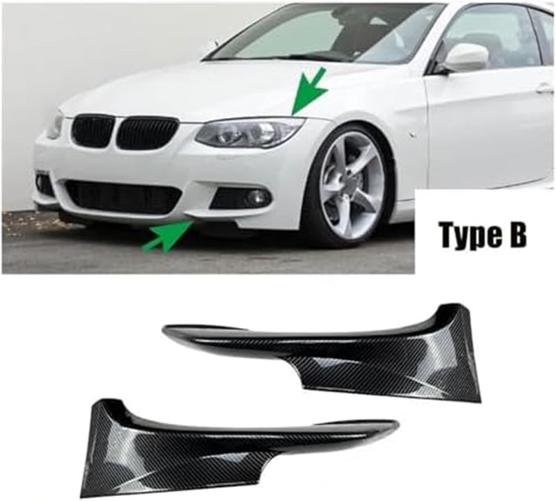 QASULER Front Bumper Lip Splitter for BMW E92 E93 - Image 3