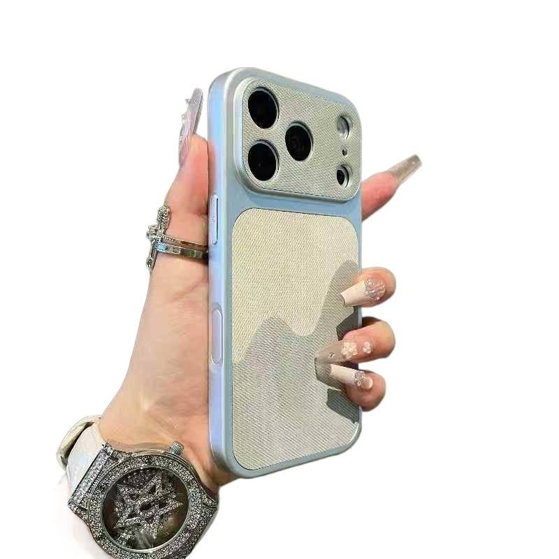 Drop Protection iPhone 11 Pro Max TPU with Strong Magnetic and Geometric Pattern and Anti Slip Grip in Silver - Image 1