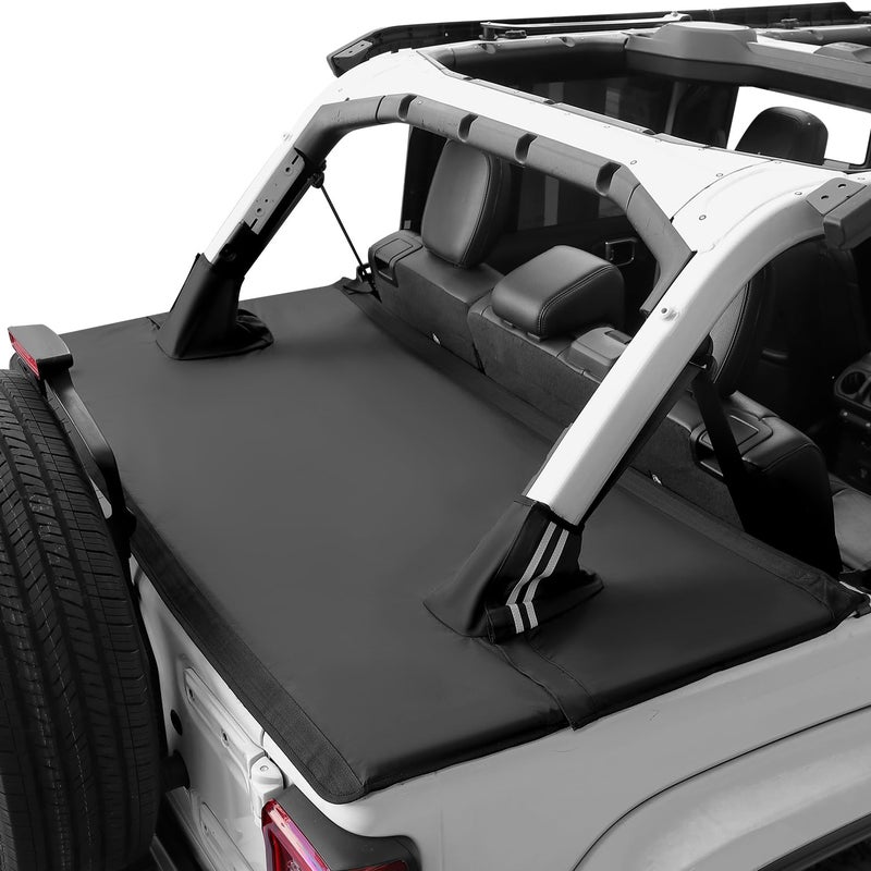 JOYTUTUS Tonneau Cover 4 Door Compatible with Wrangler JLU 2018-2026, Trunk Cargo Cover Tailgate Cover JL Accessories - Image 1