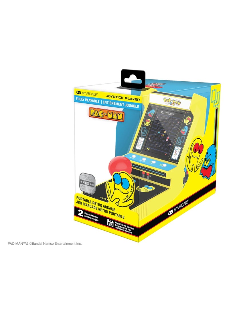 My Arcade - My Arcade Pac-Man Joystick Player:Officially Licensed Retro Gaming Console, 2 Game Modes Classic Arcade Machine, Portable Game for Kids and Adults - Image 1