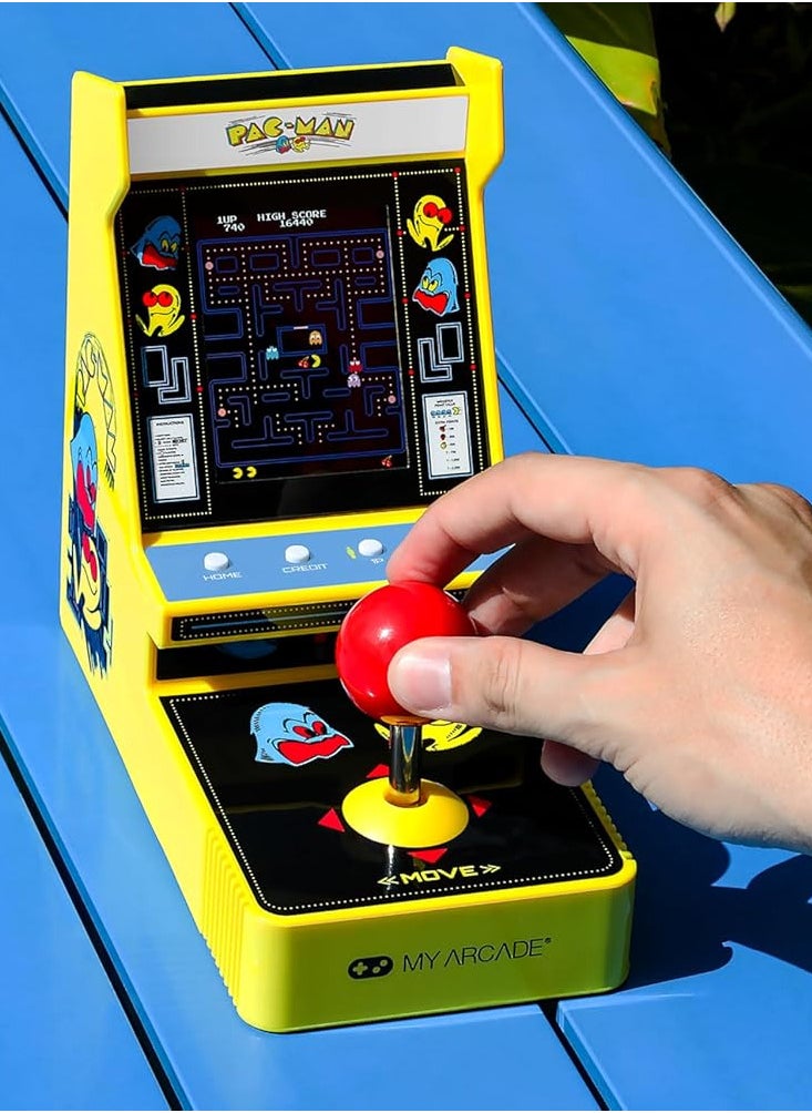 My Arcade - My Arcade Pac-Man Joystick Player:Officially Licensed Retro Gaming Console, 2 Game Modes Classic Arcade Machine, Portable Game for Kids and Adults - Image 1