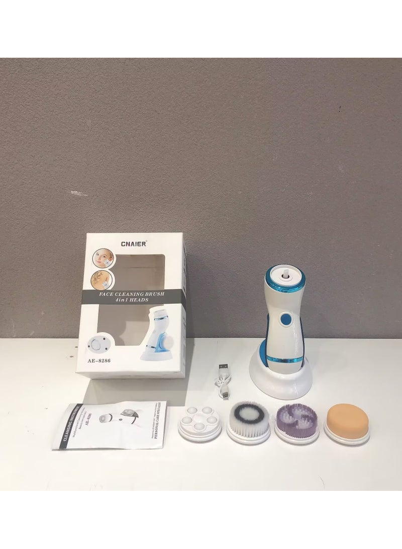عام جهاز تنظيف الوجه الكهربائي المنزلي متعدد الوظائف ومستخدم في الماء ويقوم بالمساج وتنظيف المسام صغير الحجم ومتنقل جهاز غسيل الوجه يبهر بالضياء الطبيعي. - Image 3