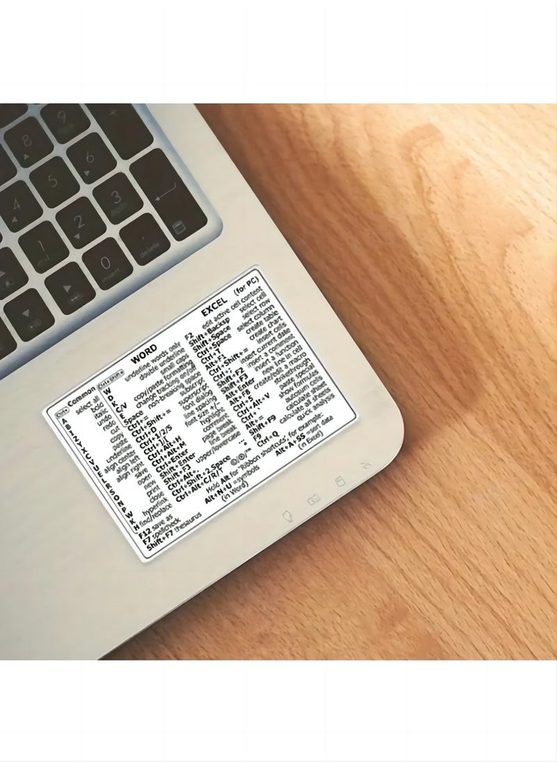 Beauenty - Windows/word shortcut key sticker set to decorate laptop keyboard shortcut key reference tips sticker - Image 1