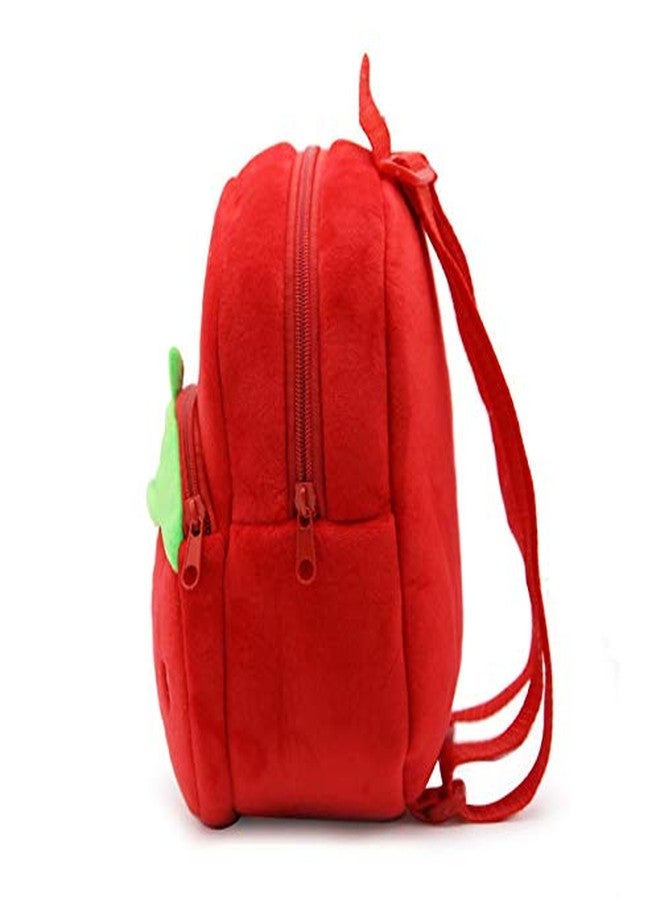 Black Hill Kids Preschool Bag for Boys and Girls, Cute Soft Plush school Animal Cartoon Mini Backpack Little kids bags for 2-5 years Baby/Boys/Girls Nursery, Preschool,Picnic (Stawberry red) - Image 3