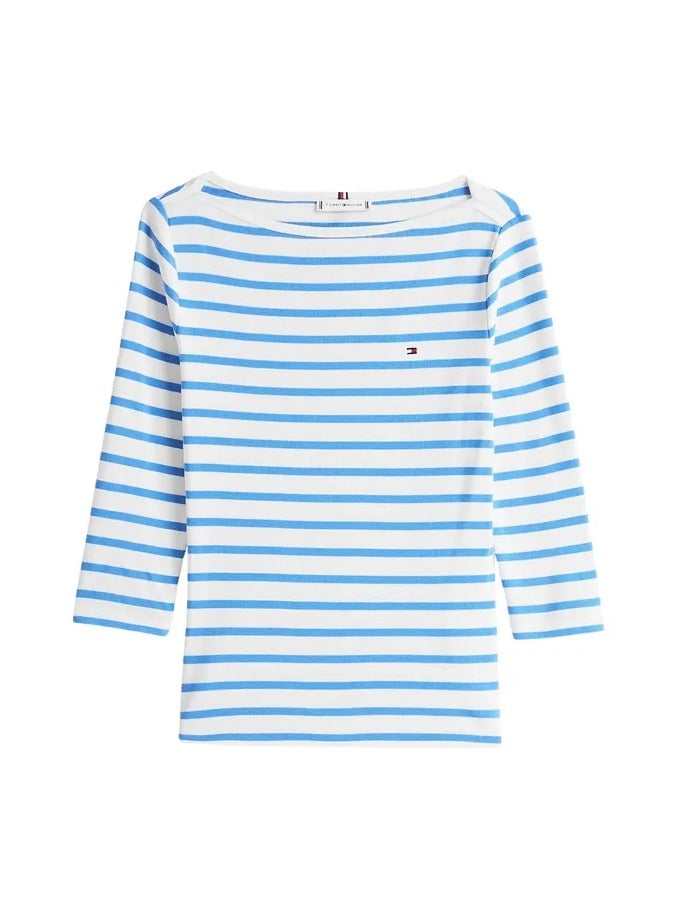 TOMMY HILFIGER Striped Crew Neck T-Shirt - Image 5