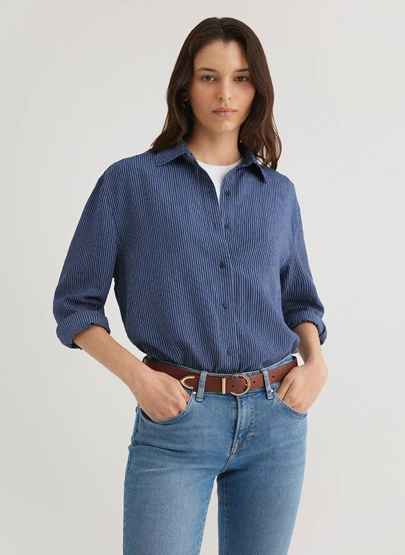MAVI Striped Navy Shirt