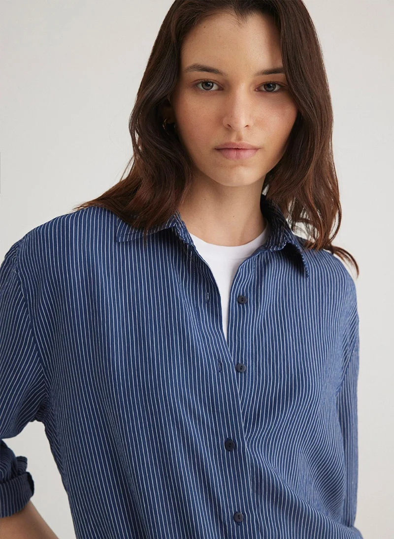 MAVI Striped Navy Shirt