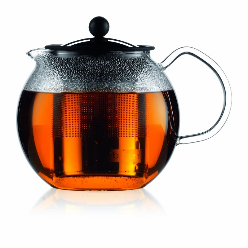 Bodum 34oz Assam Glass Tea Press with Stainless Steel Filter Brushed