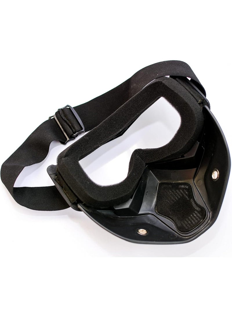 Motorcycle Face Shield Black - Image 3