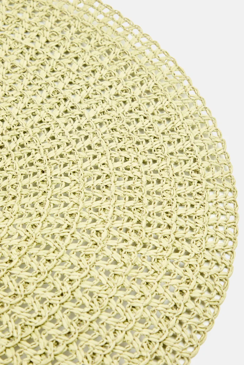 Muy Mucho 2 Pieces Place Mats D 38 cm, Sage Green