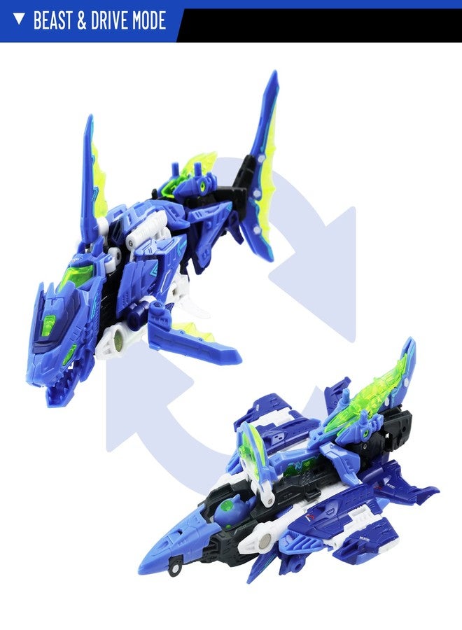 52TOYS BEASTDRIVE BD-02 Hydro Bullet Shark Deformation Toys Action Figure, Converting Toys in Vehicle and Beast, Perfect Birthday Party Gift for Teens and Adults - Image 2