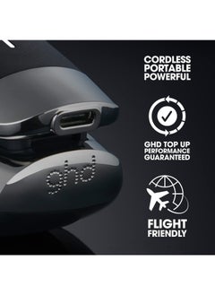 ghd GHD Unplugged Styler Cordless Flat Iron Hair Straightener, Professional Travel Straightening Iron With Heat-Resistant Case, Usb-C Charging For 20-Minutes Of Use, Black  - Image 3