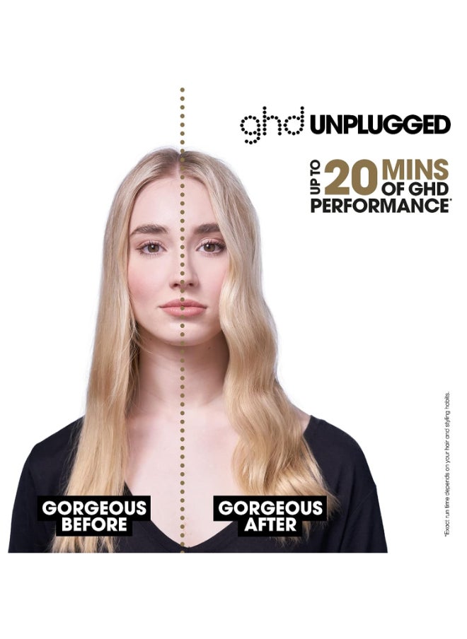 ghd - GHD Unplugged Styler Cordless Flat Iron Hair Straightener, Professional Travel Straightening Iron With Heat-Resistant Case, Usb-C Charging For 20-Minutes Of Use, Black - Image 1