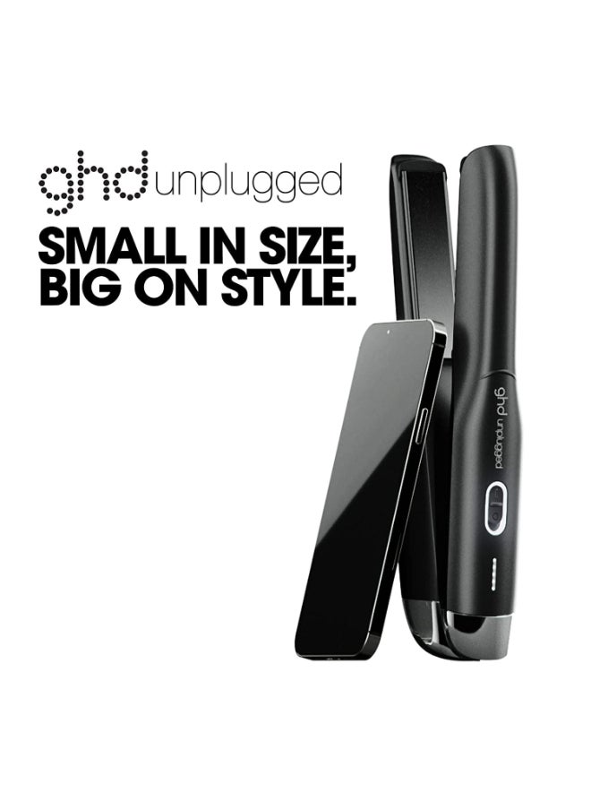 ghd - GHD Unplugged Styler Cordless Flat Iron Hair Straightener, Professional Travel Straightening Iron With Heat-Resistant Case, Usb-C Charging For 20-Minutes Of Use, Black - Image 1