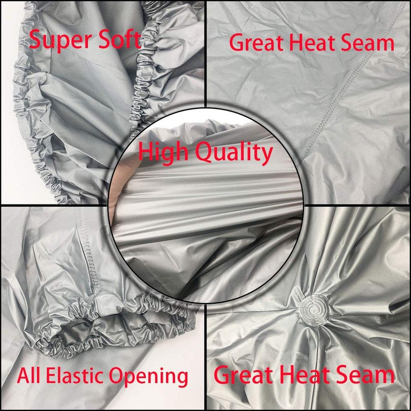 DawnBreak Sauna Sweat Suit for Women/Men Exercise Weight Loss Gym Fitness Workout Silver - M - Image 5