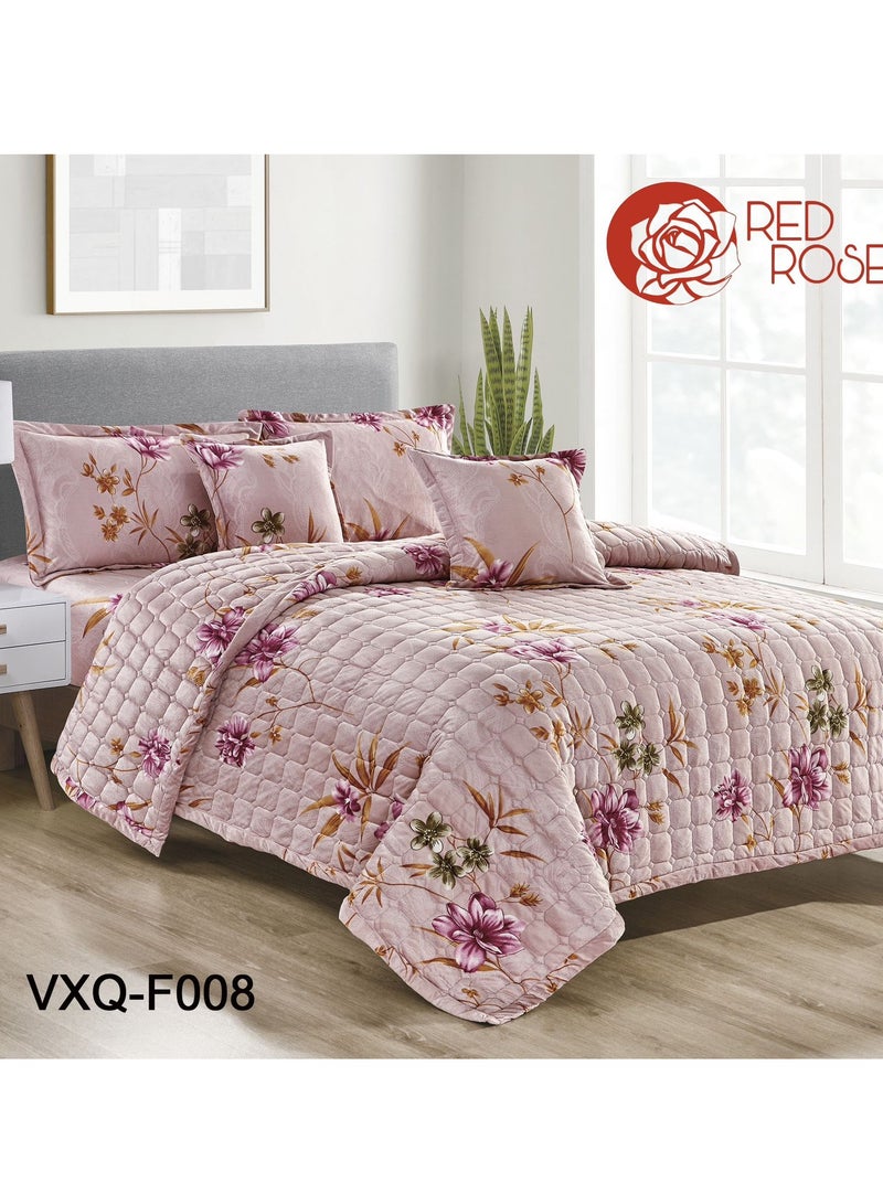 Double winter floral velvet compressed mattress