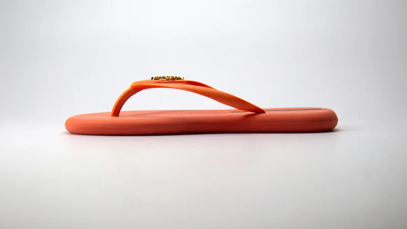 Voices Boat Women'S Flip Flops With Matching Brand Design Strap - Orange