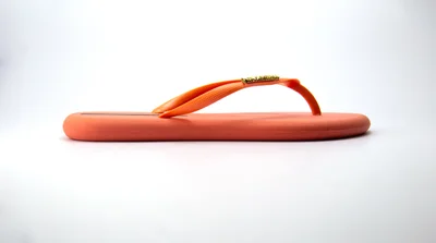 Voices Boat Women'S Flip Flops With Matching Brand Design Strap - Orange