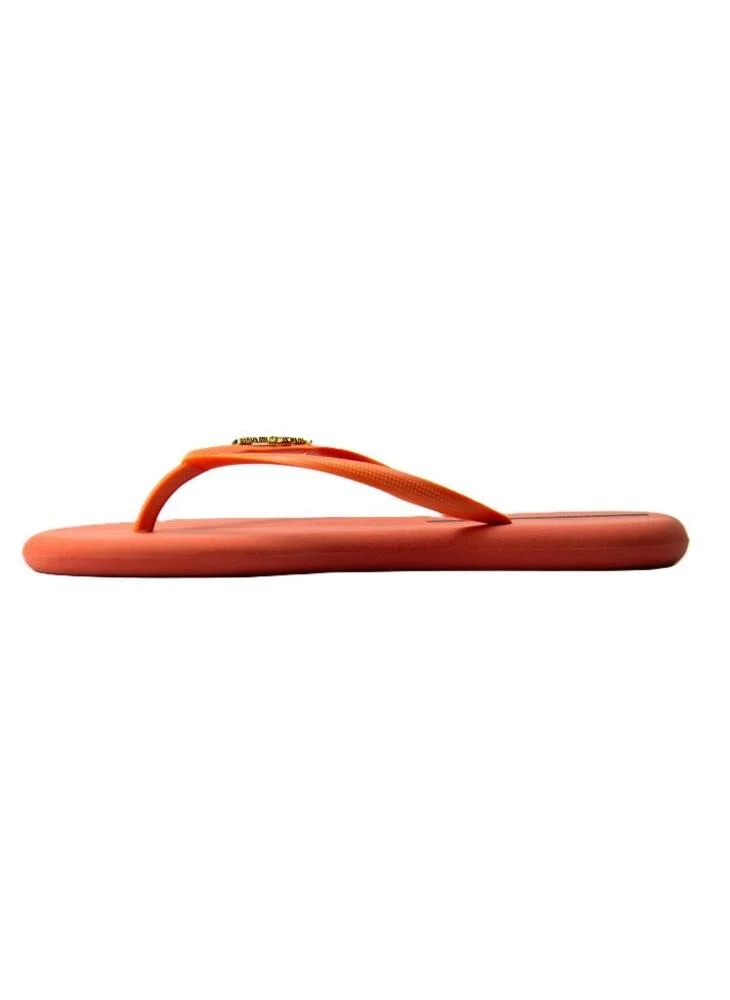 Voices Boat Women'S Flip Flops With Matching Brand Design Strap - Orange