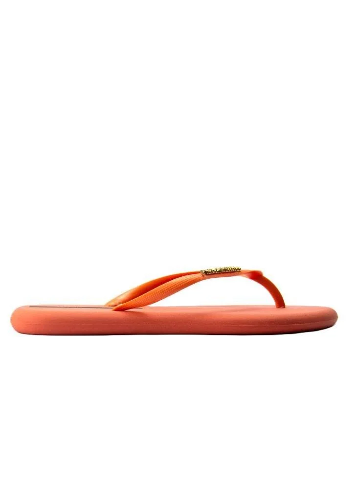 Voices Boat Women'S Flip Flops With Matching Brand Design Strap - Orange