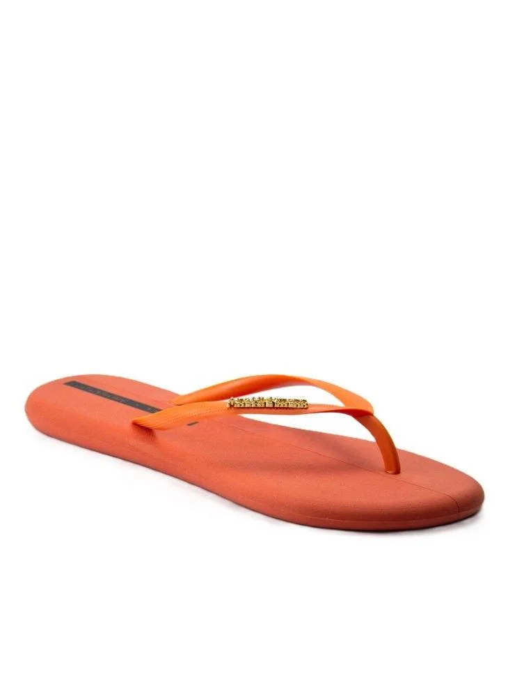 Voices Boat Women'S Flip Flops With Matching Brand Design Strap - Orange