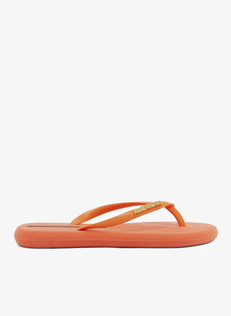 Boat Women'S Flip Flops With Matching Brand Design Strap - Orange