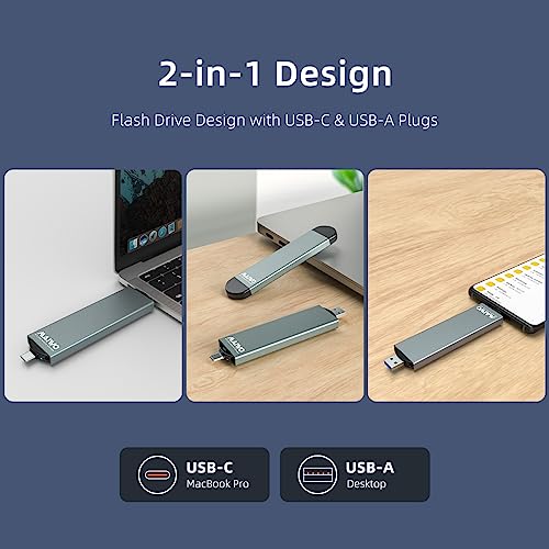 MAIWO M.2 إنكليوجر لـ NVMe و SATA SSD، إنكليوجر USB A إلى USB C لـ M أو B+M كي سائزات في 2230/2242/2260/2280، أقصى سرعة 10Gbps، دعم توسيع تخزين 4TB، علبة من سبائك الألمنيوم - Image 4