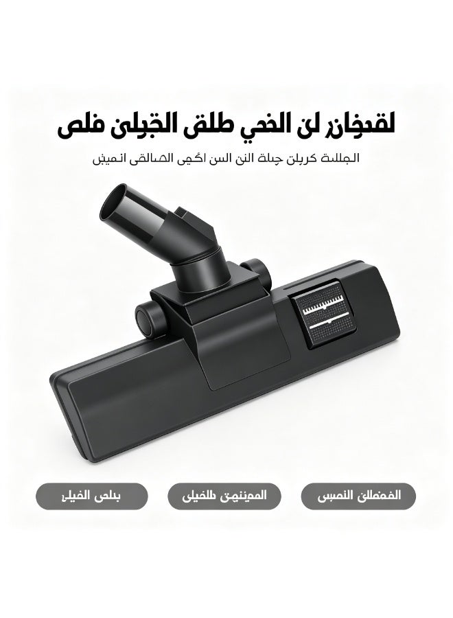 رأس فرشاة مكنسة قابل للدوران، فوهة مزدوجة الاستخدام للأرضيات والسجاد - Image 2