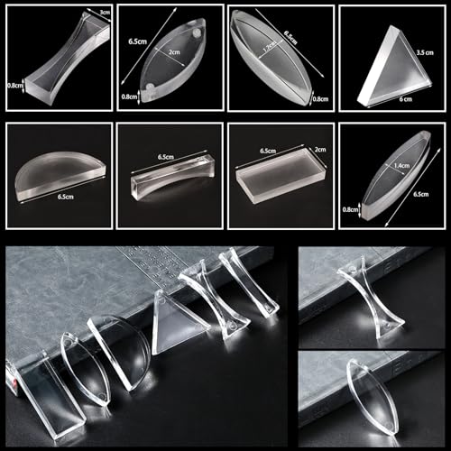 EXBEPE Physics Optics Experiment Set Prisms Convex Lens Triple Laser Refraction School Light Refraction Reflection Learning Educational Science Kits - Image 4
