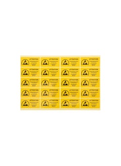 Y&D Anti-Static Label, 450pcs Electrostatic Warning Sticker Attention Sensitive Devices Fluorescent Static Caution Stickers Label Anti ESD 60x30MM  - Image 1