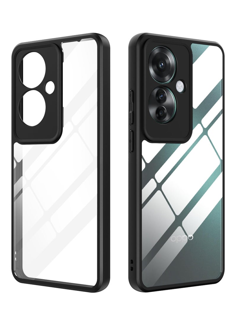 Bumper Protective Case for Oppo Reno 11F Silicone TPU Bumper Ultra Durable Ultra-Safe Camera Optimum Solution Black - Image 1