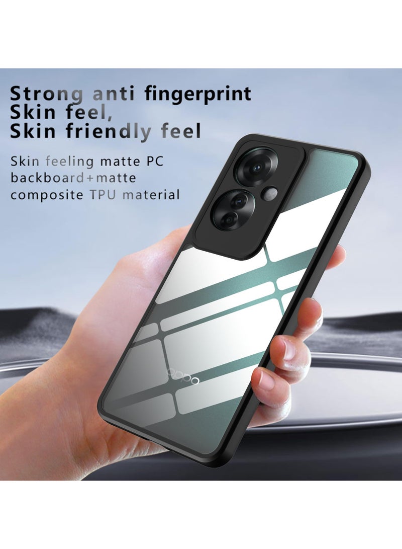 Bumper Protective Case for Oppo Reno 11F Silicone TPU Bumper Ultra Durable Ultra-Safe Camera Optimum Solution Black - Image 2