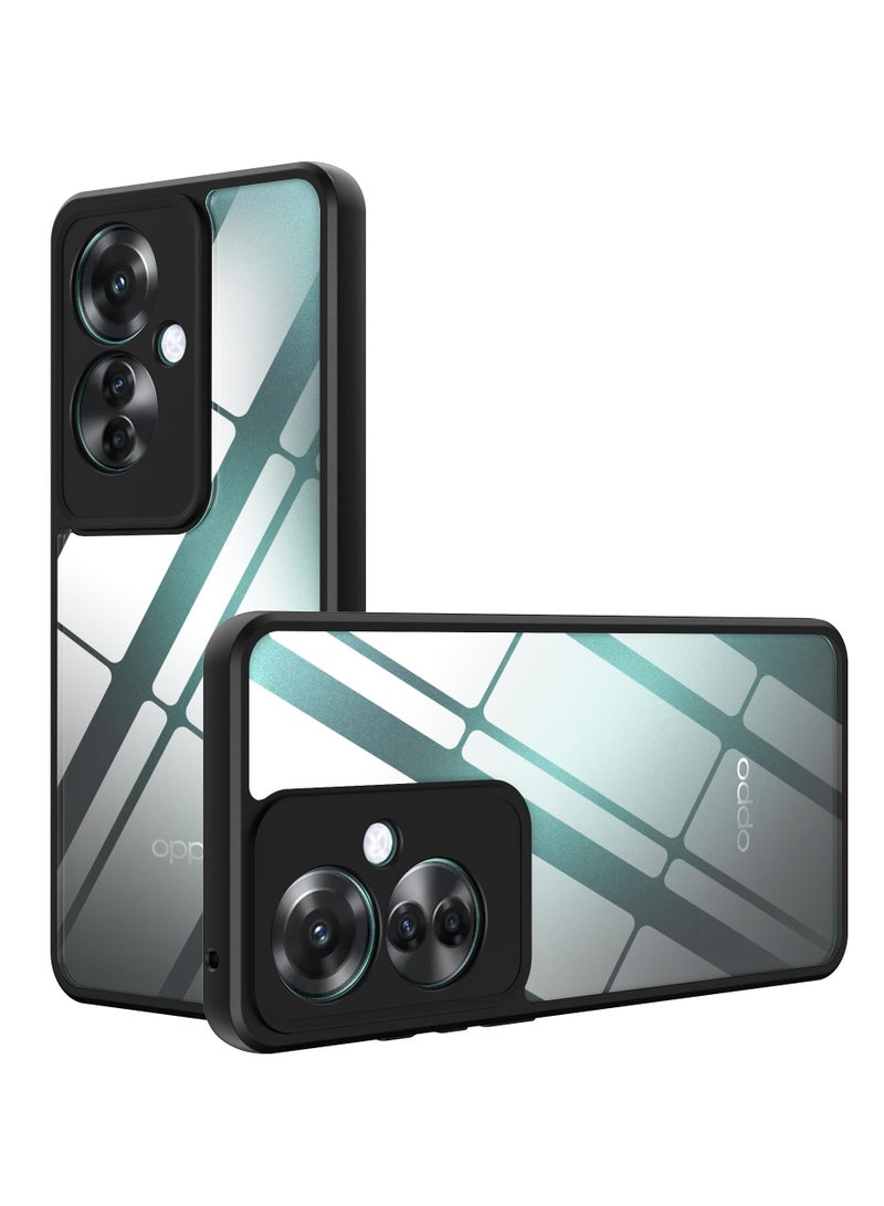 Bumper Protective Case for Oppo Reno 11F Silicone TPU Bumper Ultra Durable Ultra-Safe Camera Optimum Solution Black - Image 3