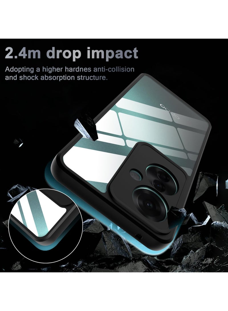 Bumper Protective Case for Oppo Reno 11F Silicone TPU Bumper Ultra Durable Ultra-Safe Camera Optimum Solution Black - Image 5
