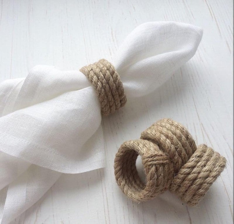 MacrameStore - Set of 2 Napkin Rings - Ø­Ù„Ù‚Ø§Øª Ù…Ù†Ø§Ø¯ÙŠÙ„ Ø¹Ø¯Ø¯ 2 Ù‚Ø·Ø¹Ø©