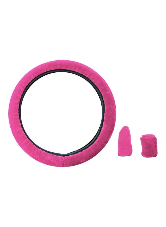 Fluffy 3 pcs Steering Wheel / Handbrake / Gear Shift Cover - Image 4