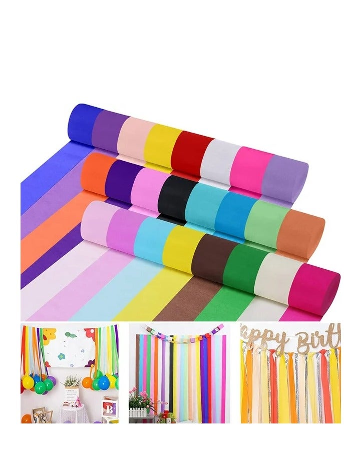 مجموعة شرائط ورق الكريب من شرائط الحفلات في 10 ألوان باستيل لديكورات أعياد الميلاد، وديكورات الحفلات، وديكورات الزفاف، وديكورات حفلات استقبال المولود الجديد، 10 لفات - Image 3