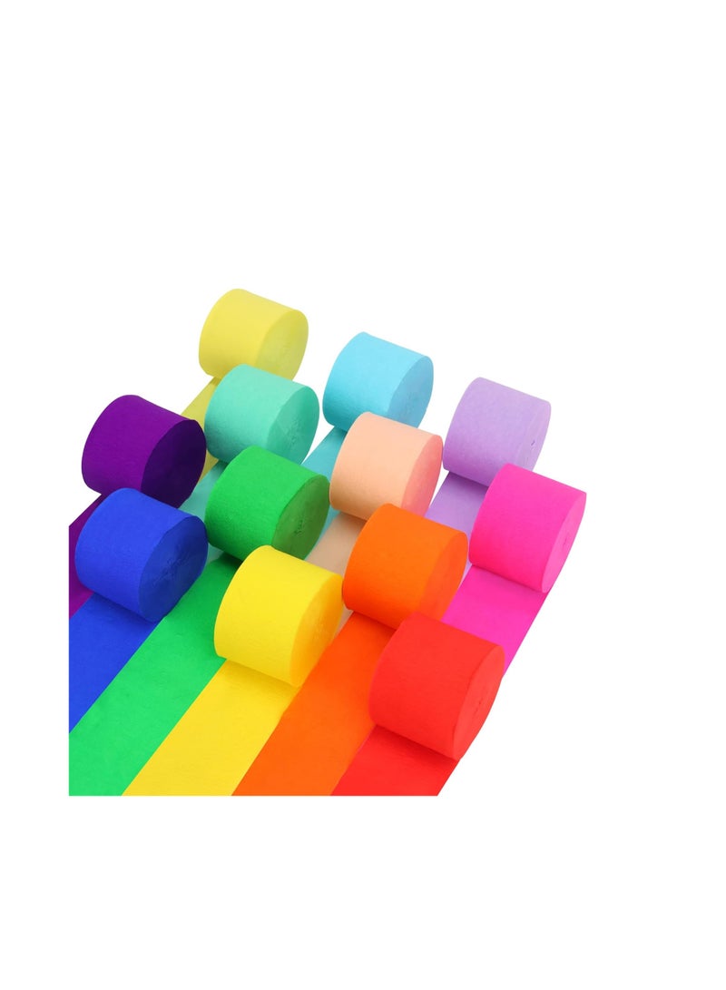 مجموعة شرائط ورق الكريب من شرائط الحفلات في 10 ألوان باستيل لديكورات أعياد الميلاد، وديكورات الحفلات، وديكورات الزفاف، وديكورات حفلات استقبال المولود الجديد، 10 لفات - Image 5