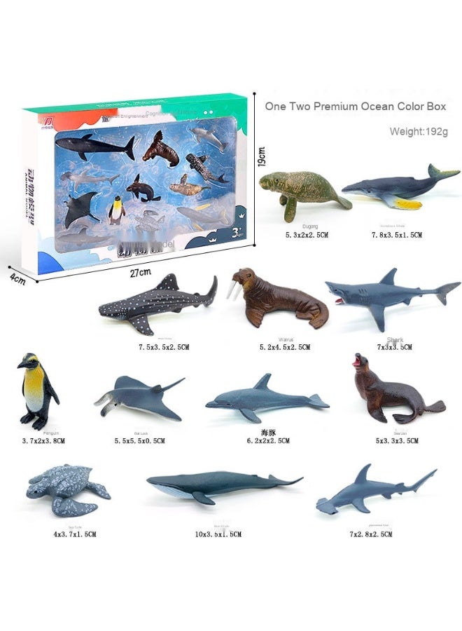 NIBEMINENT Kids Realistic Ocean Creatures Model Toys