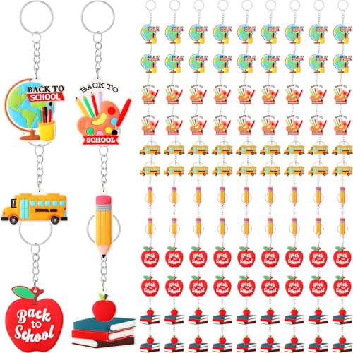 Equsion 60 Pcs Welcome Keychain First Day of Party Favors Hanging Kit Gift Party Supplies Decoration - Image 1