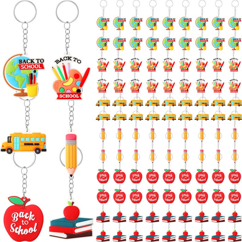 Equsion 60 Pcs Welcome Keychain First Day of Party Favors Hanging Kit Gift Party Supplies Decoration - Image 2
