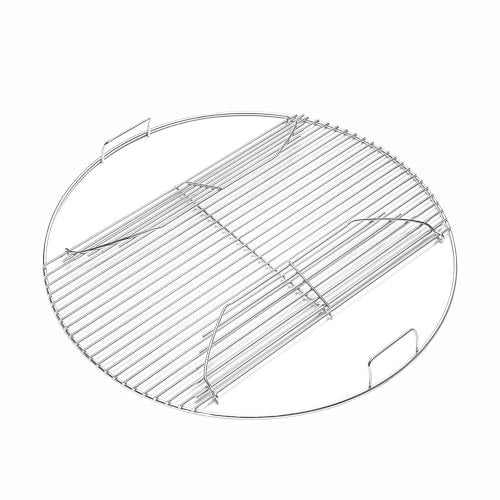 BBQ-Yummy 22" Cooking Grate Hinged for Weber, 7436 Charcoal Grill Grate Round Hinged, Replacement Part for Weber One-Touch, Performer and Bar-B-Kettle Series, Grill Grate BBQ for Weber Series - Image 1