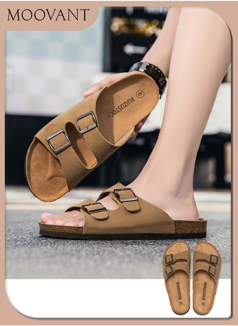 Fashionable and Versatile Open-Toe Slippers Arabic Slippers for Men & Women Daily Commuting Beach Casual Cork Sole Adjustable Slippers Soft and Thick Sole Flats for Out Wear for Couples - pzsku/Z15B016D303719E018836Z/45/_/1738741437/5893bf95-780f-4790-a513-dbda6b2968e0