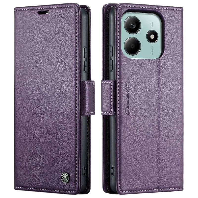 MS غطاء واقي بTPU لـ Redmi Note 13 Pro مع حامل قائم ومغناطيس قوي مع مقاوم للصدمات مع حماية من السقوط باللون بنفسجي مغناطيسي بوظيفة حامل من مادة TPU باللون الأحمر باللون البنفسجي - Image 1