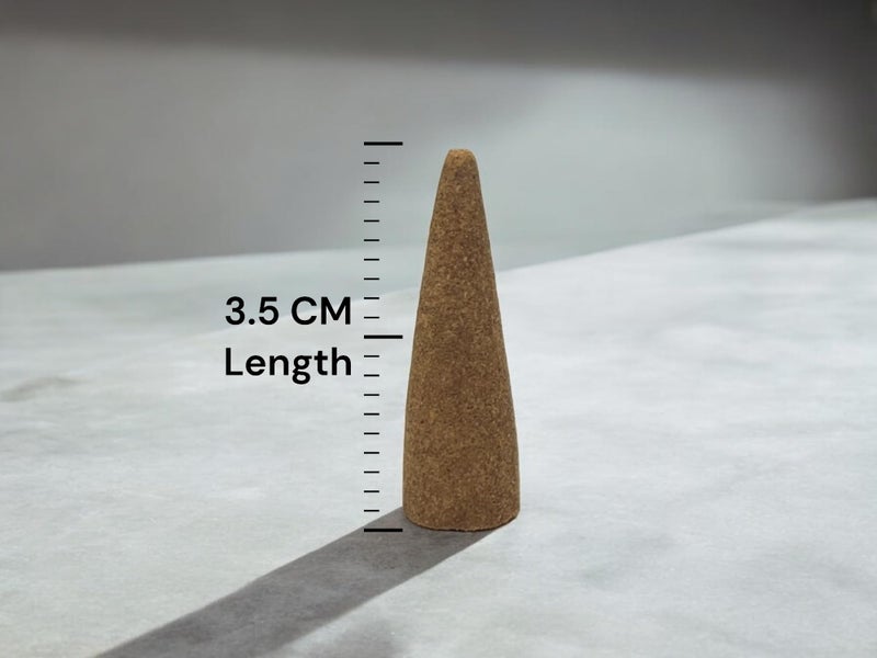 Devalaya Signature Fusion Dhoop Cones (20 Cones, Pack of 1), Dry Incense Dhoop, Dhoop Batti for Pooja, 100% Charcoal-Free, 25-Minute Burn Time, Eco-Friendly, 3.5 CM Length - Image 3
