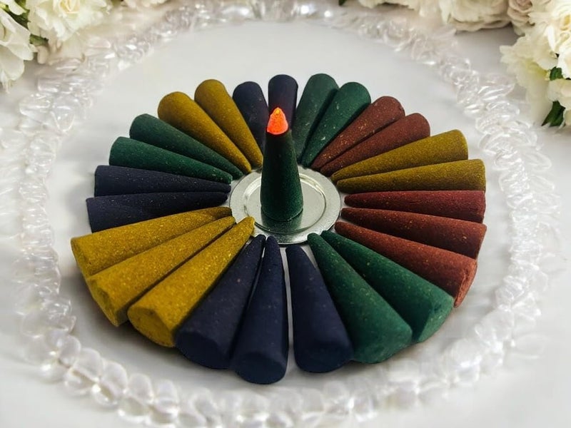 Devalaya Signature Fusion Dhoop Cones (20 Cones, Pack of 1), Dry Incense Dhoop, Dhoop Batti for Pooja, 100% Charcoal-Free, 25-Minute Burn Time, Eco-Friendly, 3.5 CM Length - Image 5