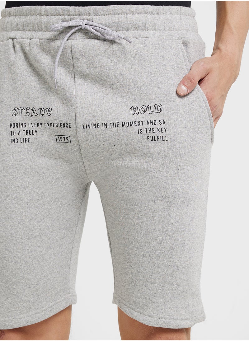 Seventy Five - Drawstring Knited Shorts - Image 1