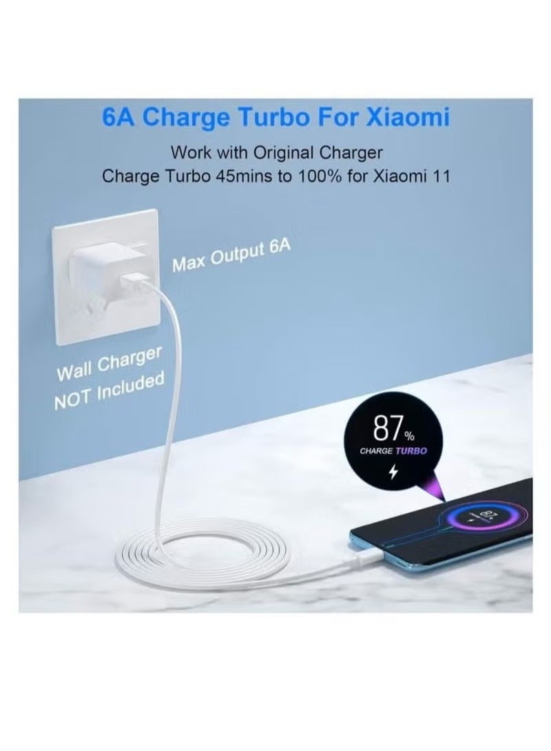 TIGER 120W Super Fast GaN HyperCharge Turbo Adapter with Cable (EU Pin) – Ultra-Fast Charging for Mi 10, 10T, 11, 11T, 12, 13, 12S Ultra Lite 11i, Poco F3, F4, X3, X4 GT, M4, Redmi Note 10, 11, 11T, 12, K60 Pro – Compact GaN Technology for Multiple Devices and Efficient Performance - Image 3