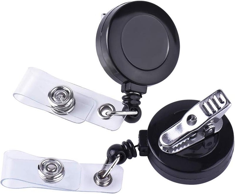 KUUQA Retractable Badge Reel with Alligator Clip for Key Cards and ID Cards 10 Pack - Image 1